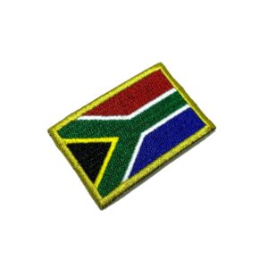 BP0021T11 Bandeira África do Sul Patch Bordado Termo Adesivo