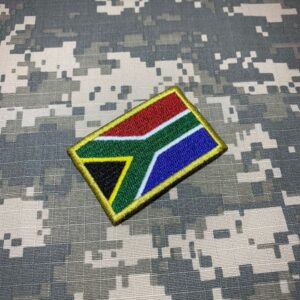 BP0021T11 Bandeira África do Sul Patch Bordado Termo Adesivo