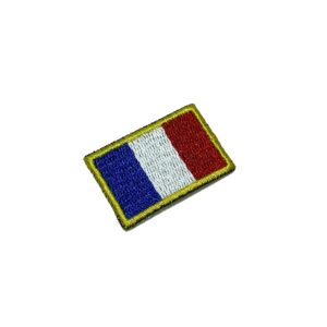 BP0031T31 Bandeira França Patch Bordado Termo Adesivo