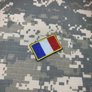 BP0031T31 Bandeira França Patch Bordado Termo Adesivo