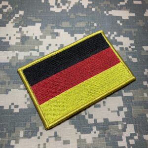 BP0081V21 Bandeira Alemanha Patch Bordado Fecho Contato