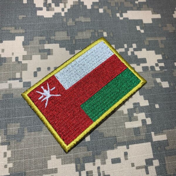 BP0219T01 Bandeira Omã Patch Bordado Termo Adesivo - Imagem 2