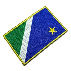 BE0011T21 Mato Grosso Sul Brazil Bandeira Patch Termoadesivo