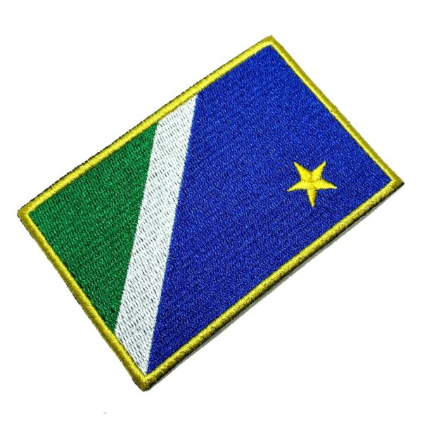 BE0011T21 Mato Grosso Sul Brazil Bandeira Patch Termoadesivo