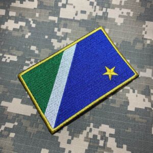 BE0011T21 Mato Grosso Sul Brazil Bandeira Patch Termoadesivo