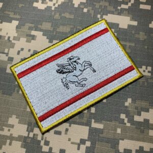 BE0229T21 Toscana Itália Bandeira Patch Bordada TermoAdesivo