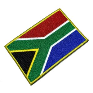 BP0021T21 África do Sul Bandeira Patch Bordada Termo Adesivo