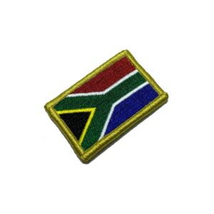 BP0021V11 Bandeira Africa do Sul Patch Bordado Fecho Contato