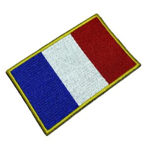 BP0031T21 França Bandeira Patch Bordada Termo Adesivo