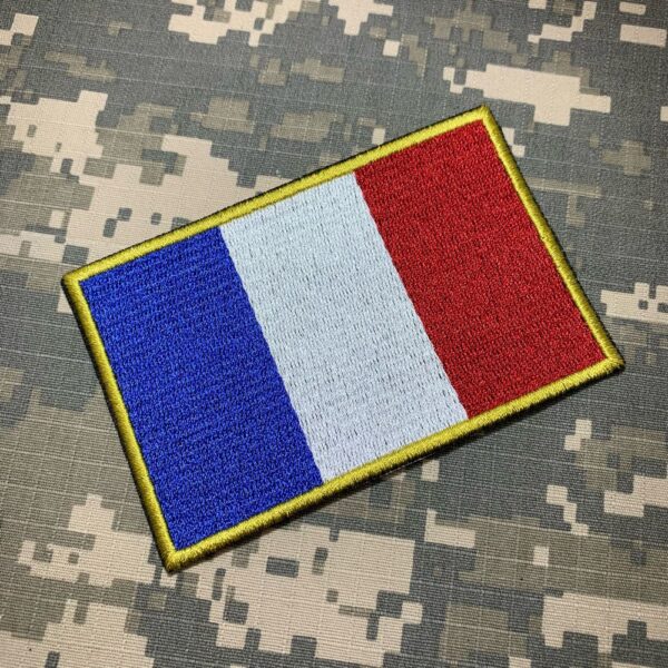 BP0031T21 França Bandeira Patch Bordada Termo Adesivo - Imagem 2