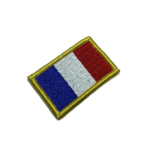 BP0031V11 Bandeira França Patch Bordado Fecho Contato