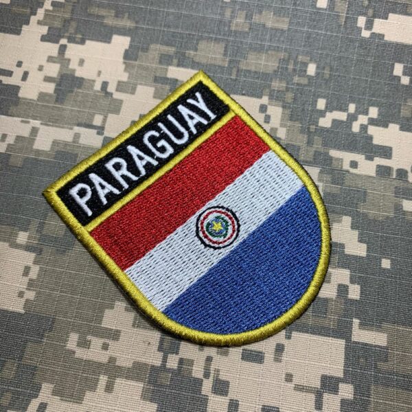 BP0047ET01 Bandeira Paraguai Patch Bordado Termo Adesivo - Imagem 2