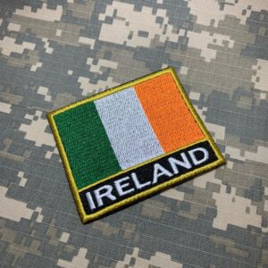 BP0059NT01 Bandeira Irlanda Patch Bordado Termo Adesivo