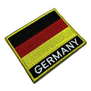 BP0081NT01 Bandeira Alemanha Patch Bordado Termo Adesivo
