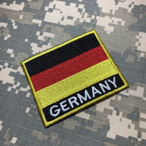 BP0081NT01 Bandeira Alemanha Patch Bordado Termo Adesivo