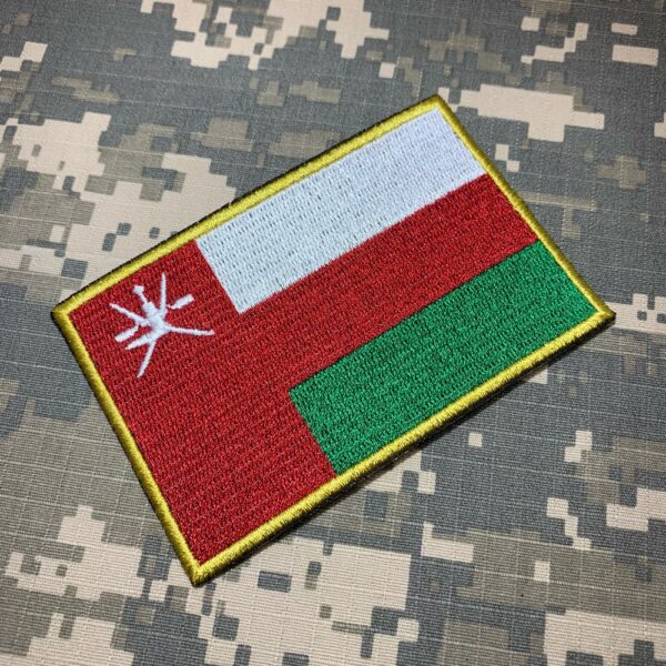 BP0219T21 Bandeira Omã Patch Bordada Termo Adesivo - Imagem 2