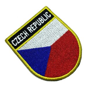 BPCZET001 Republica Tcheca Bandeira Patch Termo Adesivo