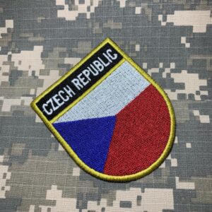 BPCZET001 Republica Tcheca Bandeira Patch Termo Adesivo