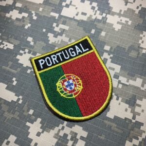 BPPTET001 Bandeira Portugal Patch Bordada Termo Adesivo