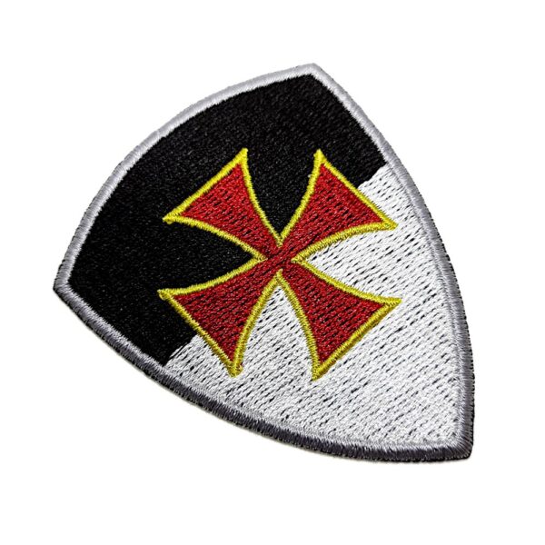 M0168T01 Cavaleiros Templários Patch Bordado Termo Adesivo