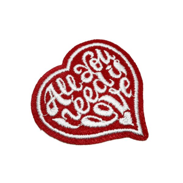 MUS014T01 All You Need Is Love Patch Bordado Termo Adesivo