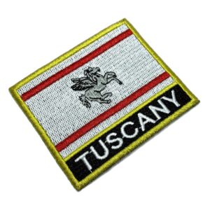 BE0229NT01 Bandeira Toscana Patch Bordado Termo Adesivo