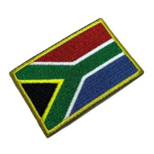 BP0021T01 Bandeira Africa do Sul Patch Bordado Termo Adesivo