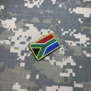 BP0021T31 Bandeira África do Sul Patch Bordado Termo Adesivo