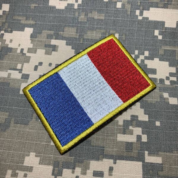 BP0031T01 Bandeira França Patch Bordado Termo Adesivo - Imagem 2