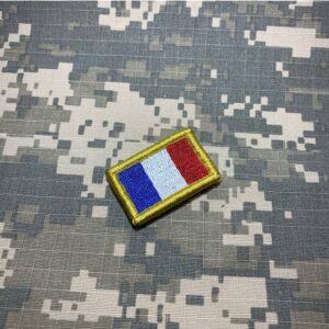 BP0031V31 Bandeira França Patch Bordado Fecho Contato
