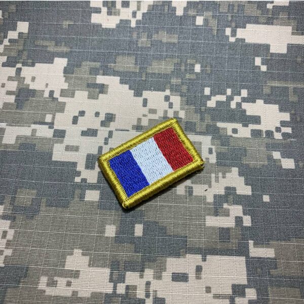 BP0031V31 Bandeira França Patch Bordado Fecho Contato - Imagem 2