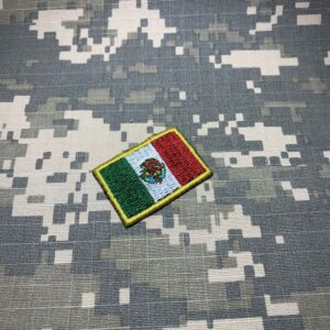 BP0050T31 Bandeira México Patch Bordado Termo Adesivo