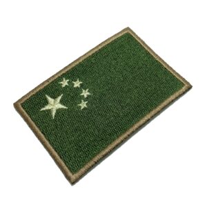 BP0195T03 Bandeira China Patch Bordado Termo Adesivo