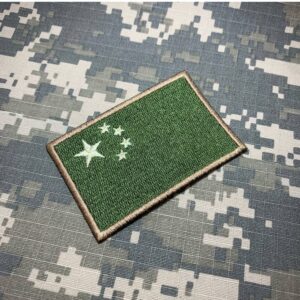 BP0195T03 Bandeira China Patch Bordado Termo Adesivo