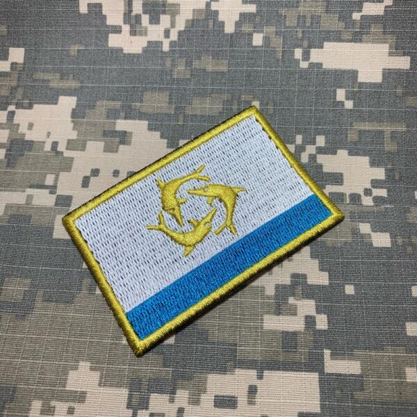 BP0223T01 Bandeira Anguila Patch Bordado Termo Adesivo - Imagem 2
