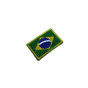 BP0403T31 Bandeira Brasil Patch Bordado Termo Adesivo