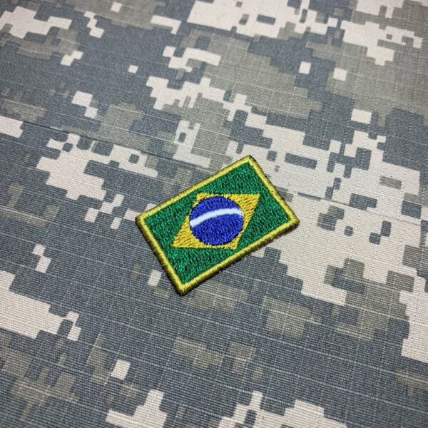 BP0403T31 Bandeira Brasil Patch Bordado Termo Adesivo - Imagem 2