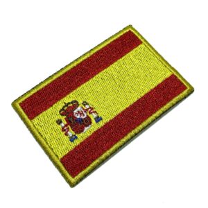 BPEST001 Bandeira Espanha Patch Bordado Termo Adesivo