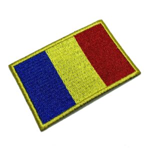 BPROT001 Bandeira Romênia Patch Bordado Termo Adesivo