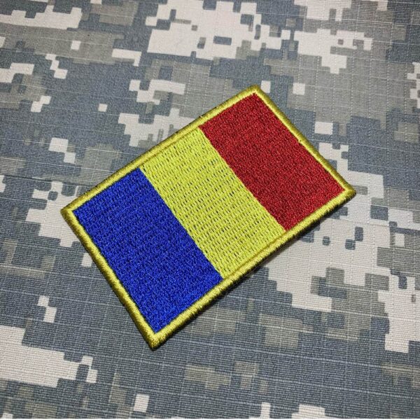 BPROT001 Bandeira Romênia Patch Bordado Termo Adesivo - Imagem 2
