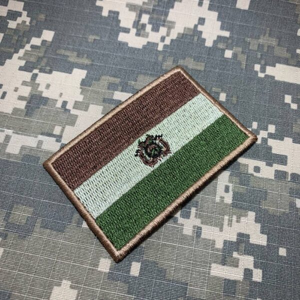 BP0029T03 Bandeira Bolívia Patch Bordado Termo Adesivo - Imagem 2