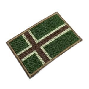 BP0054T03 Bandeira Noruega Patch Bordado Termo Adesivo