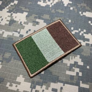 BP0059T03 Bandeira Irlanda Patch Bordado Termo Adesivo