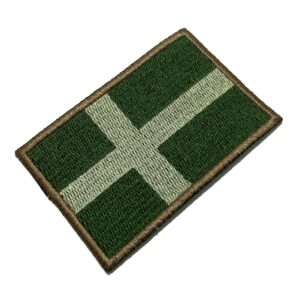 BP0087T03 Bandeira Suécia Patch Bordado Termo Adesivo