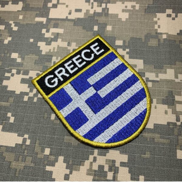 BP0232ET01 Bandeira Grécia Patch Bordado Termo Adesivo - Imagem 2