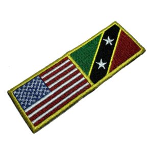 BPUSKNT001 Bandeira EUA São C. Neves Bordado Termo Adesivo
