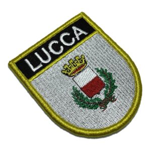 BC0238EV01 Bandeira Lucca Itália Bordado Fecho Contato