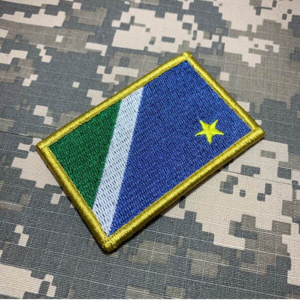 BE0011V01 Bandeira Mato Grosso do Sul Bordado Fecho Contato - Imagem 2