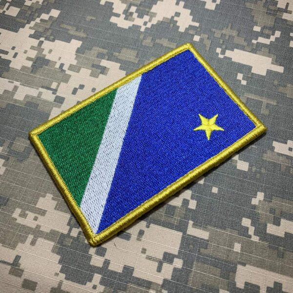 BE0011V21 Bandeira Mato Grosso do Sul Bordado Fecho Contato - Imagem 2