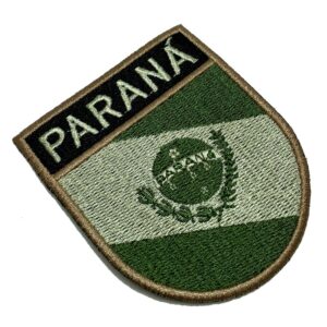 BE0174ET03 Bandeira Paraná Patch Bordado Termo Adesivo